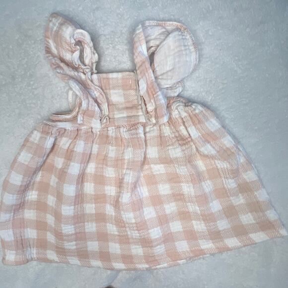 RABBIT BEAR BABY PLAID TOP AND SHORTS - Picture 3 of 4